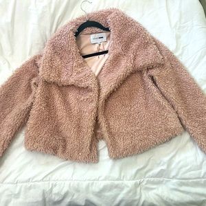 pink teddy jacket